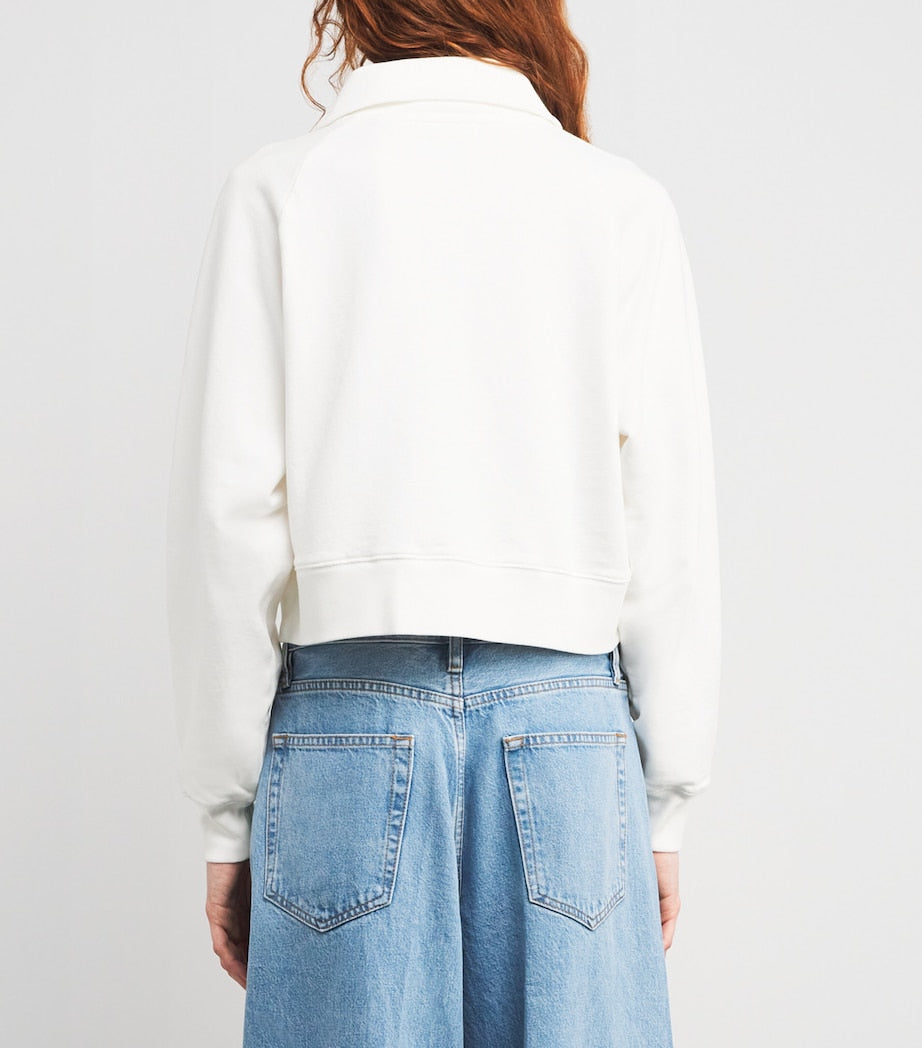 Cotton The Coach Sweatshirt CREAM