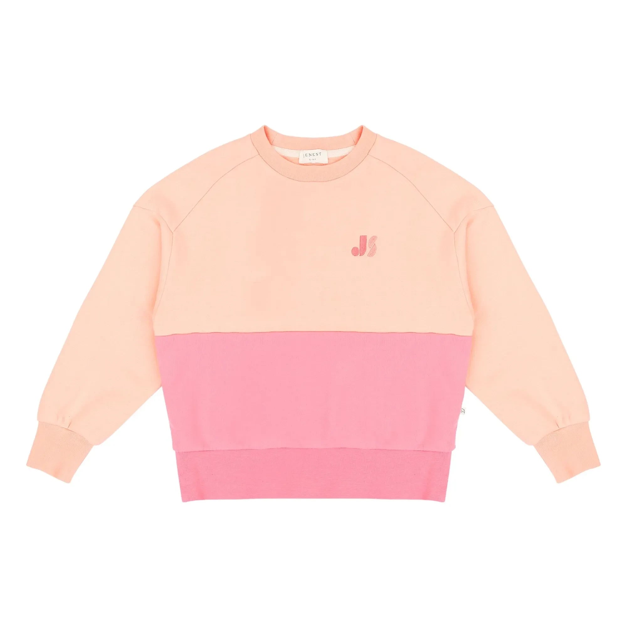 Jenest - Color Block organic cotton sweatshirt | Pink