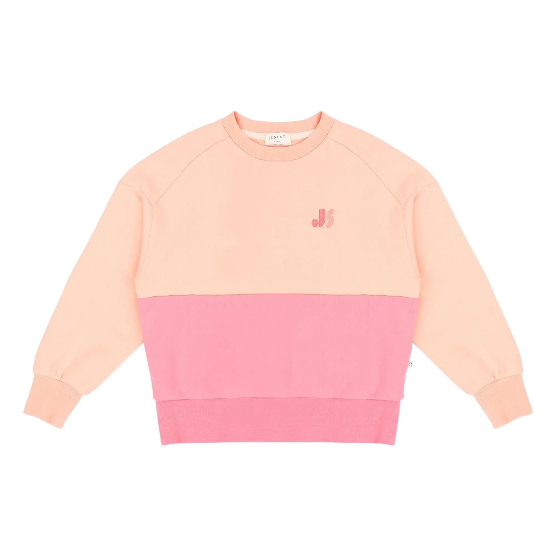 Jenest - Color Block organic cotton sweatshirt | Pink
