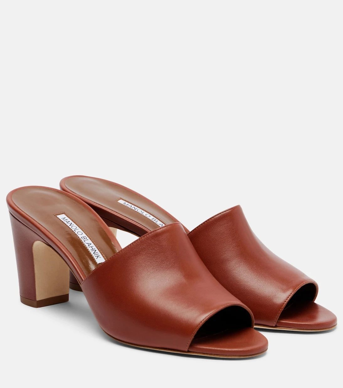 Manolo Blahnik - Rapalla leather mules
