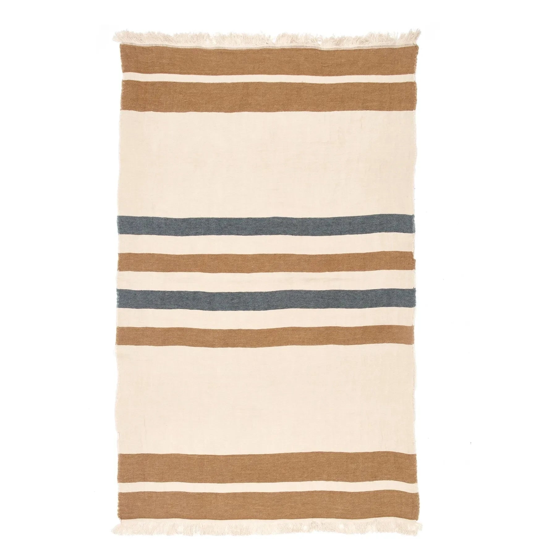 Libeco - Dakota Stripe beach towel | Ecru