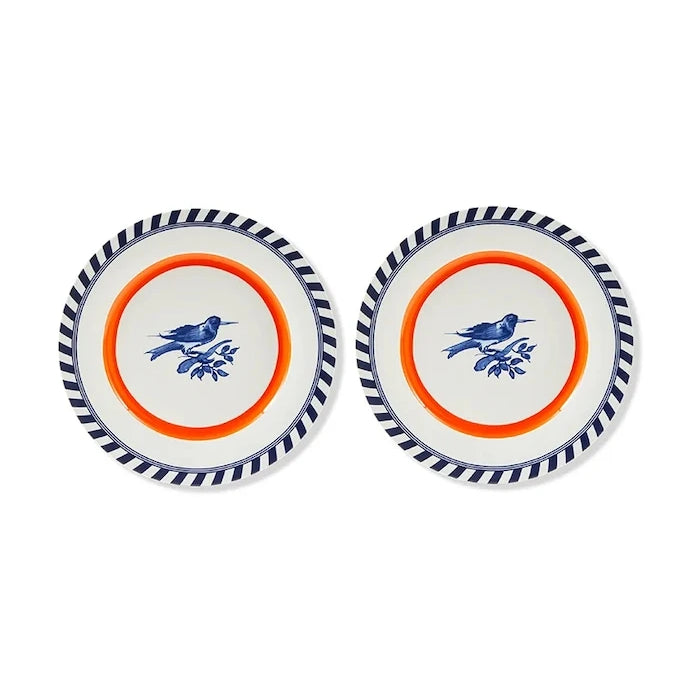Комплект чинии Pols Potten bird patterned 27 cm (2 броя)