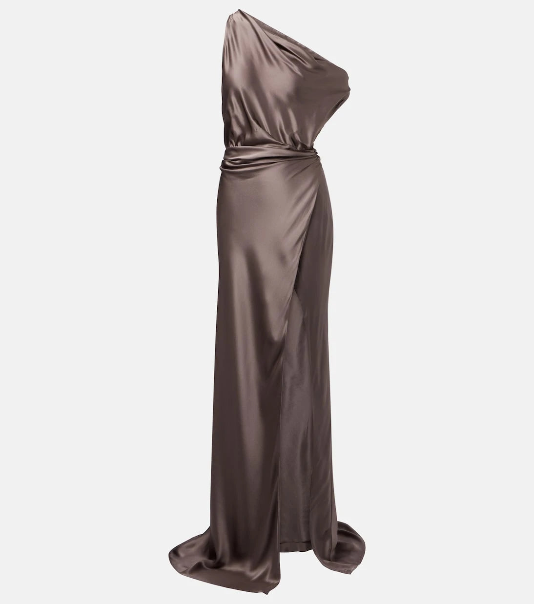 The Sei - Draped one-shoulder silk satin gown