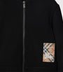 Burberry Kids Cotton Check Patch Hoodie (3-12 Years)