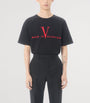Valentino Garavani Cotton Made in Valentino Logo T-Shirt