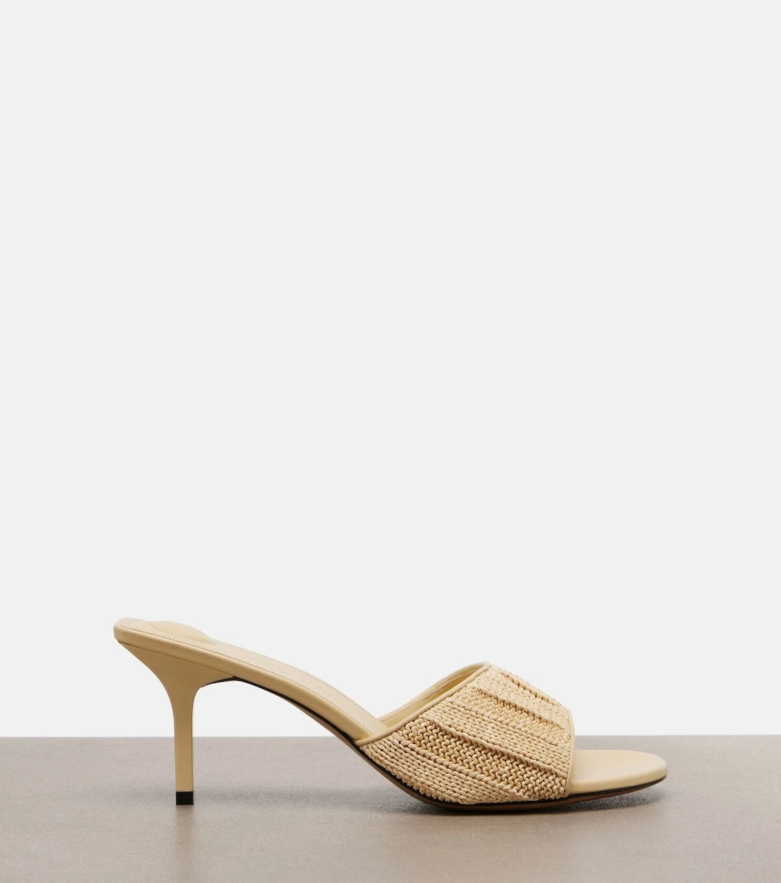 Jacquemus - Cubisto raffia-effect mules