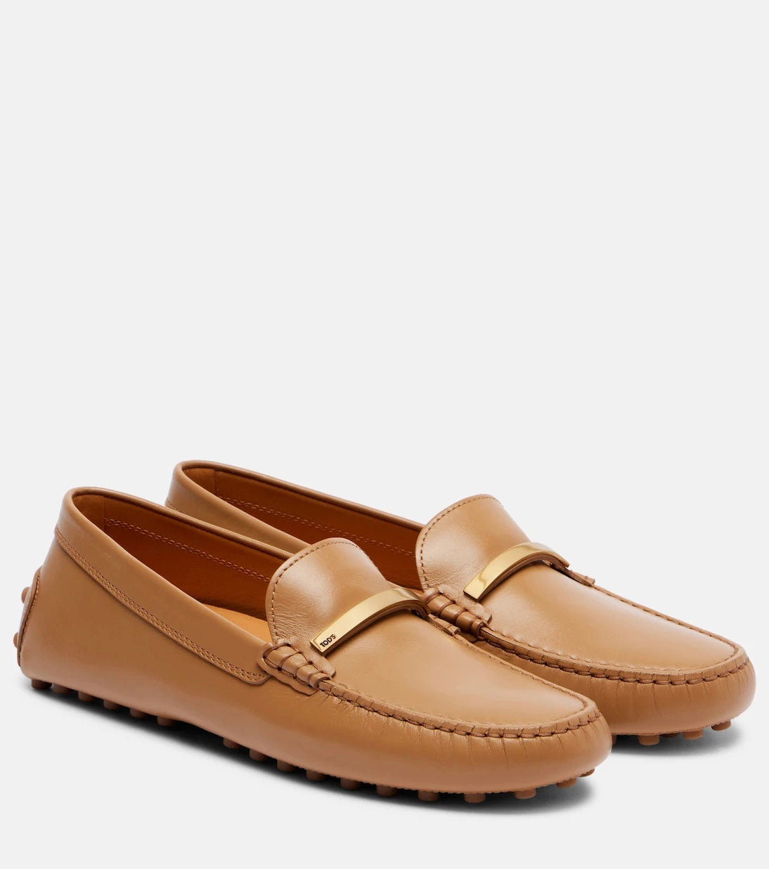 Tod's - Gommino embellished leather loafers