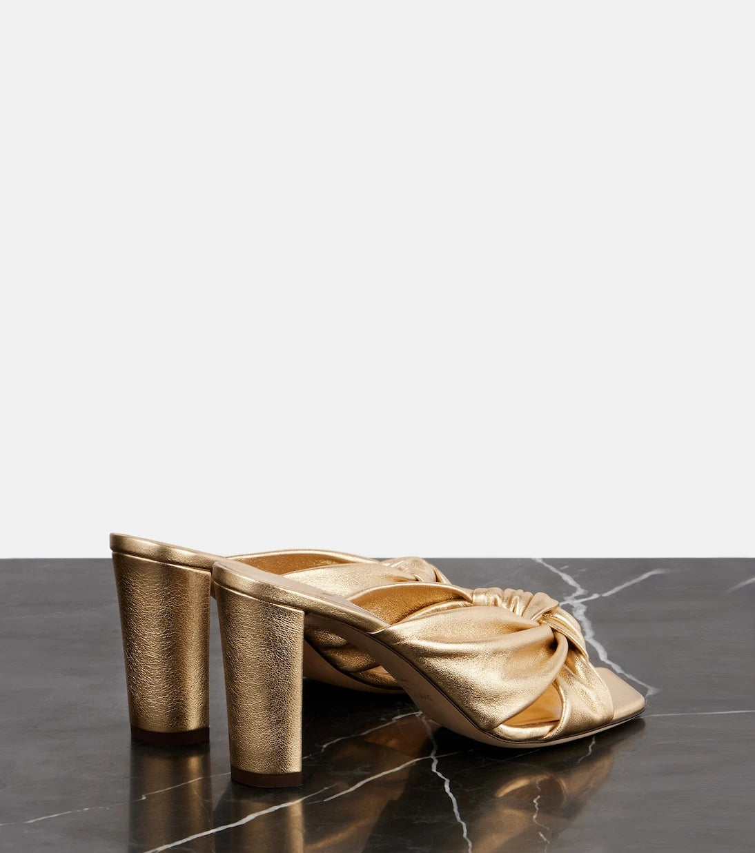 Jimmy Choo - Avenue 85 metallic leather sandals