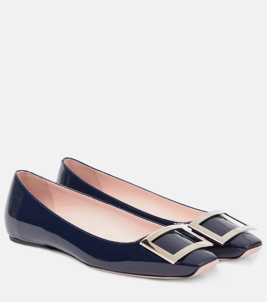 Roger Vivier - حذاء باليه Trompette من الجلد اللامع