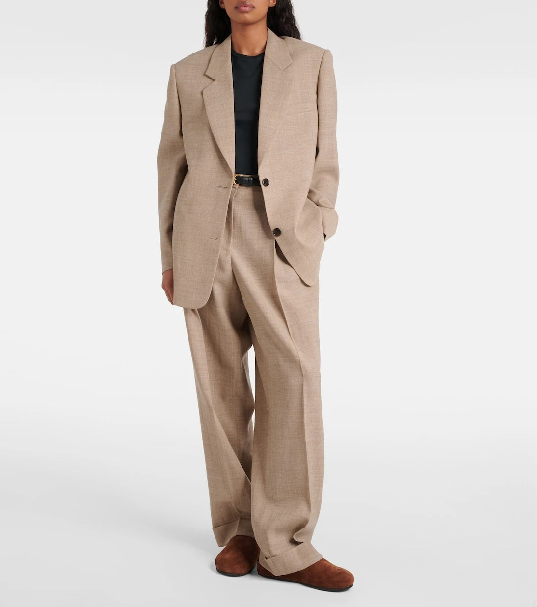 The Row - Tor virgin wool wide-leg pants