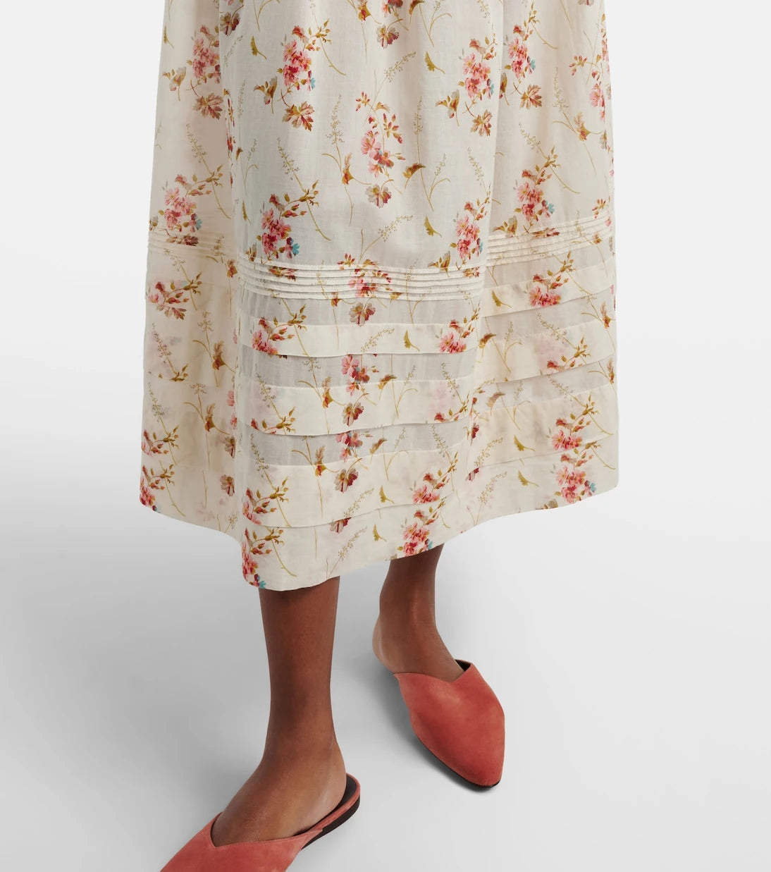 Dôen - Marie floral cotton maxi skirt