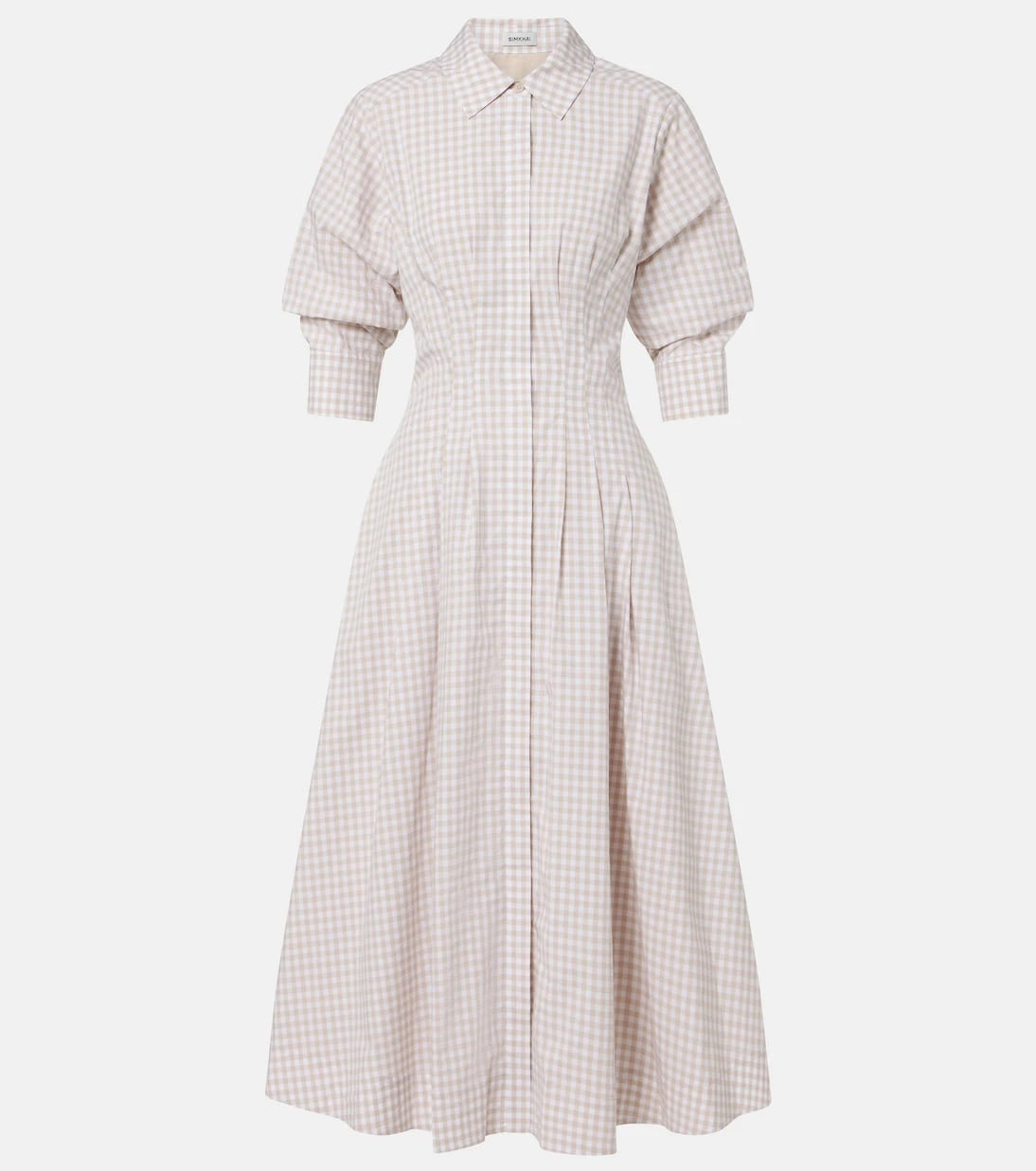 Simkhai - Jazz gingham cotton-blend shirt dress