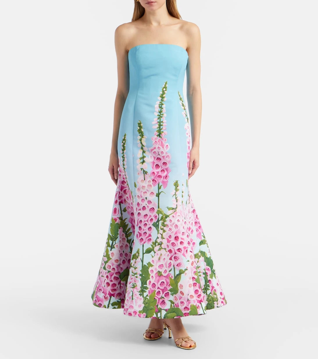 Oscar de la Renta - Foxglove corset gown
