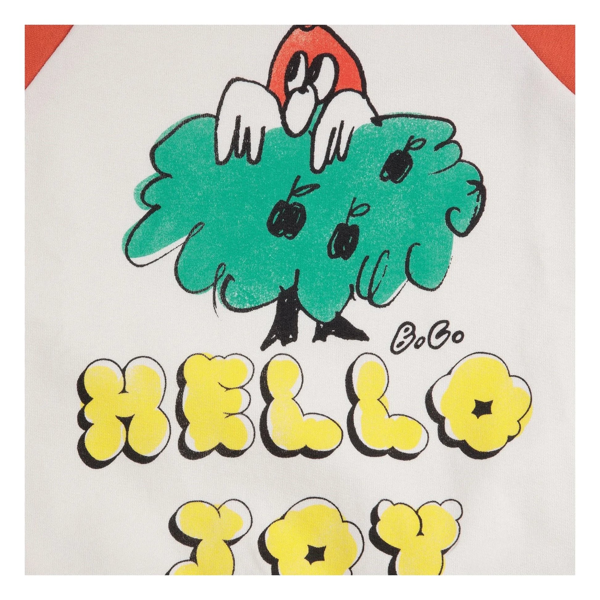Bobo Choses - Hello Joy Hoodie Organic cotton | Red