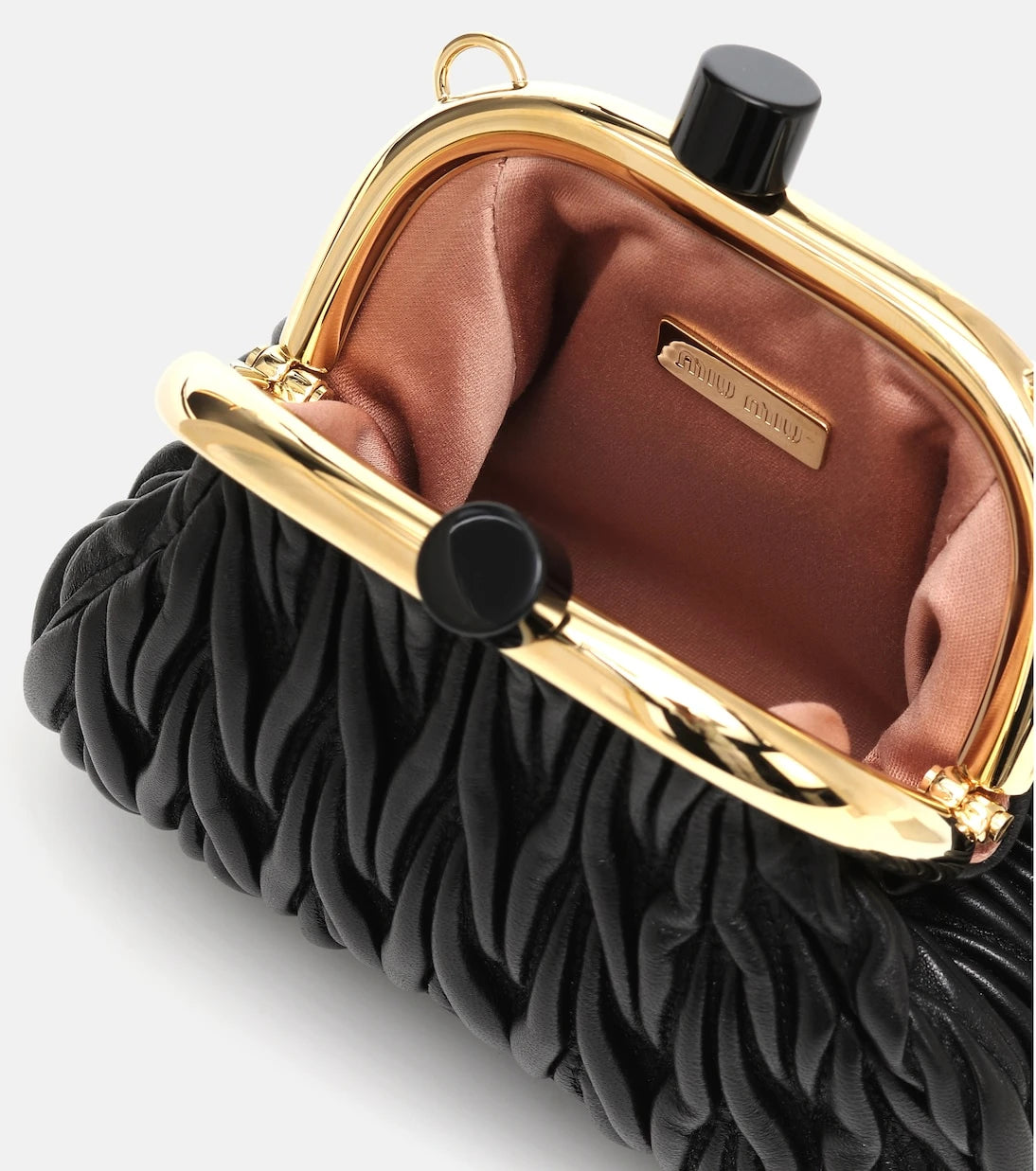 Miu Miu - Miu Belle Mini matelassé leather clutch