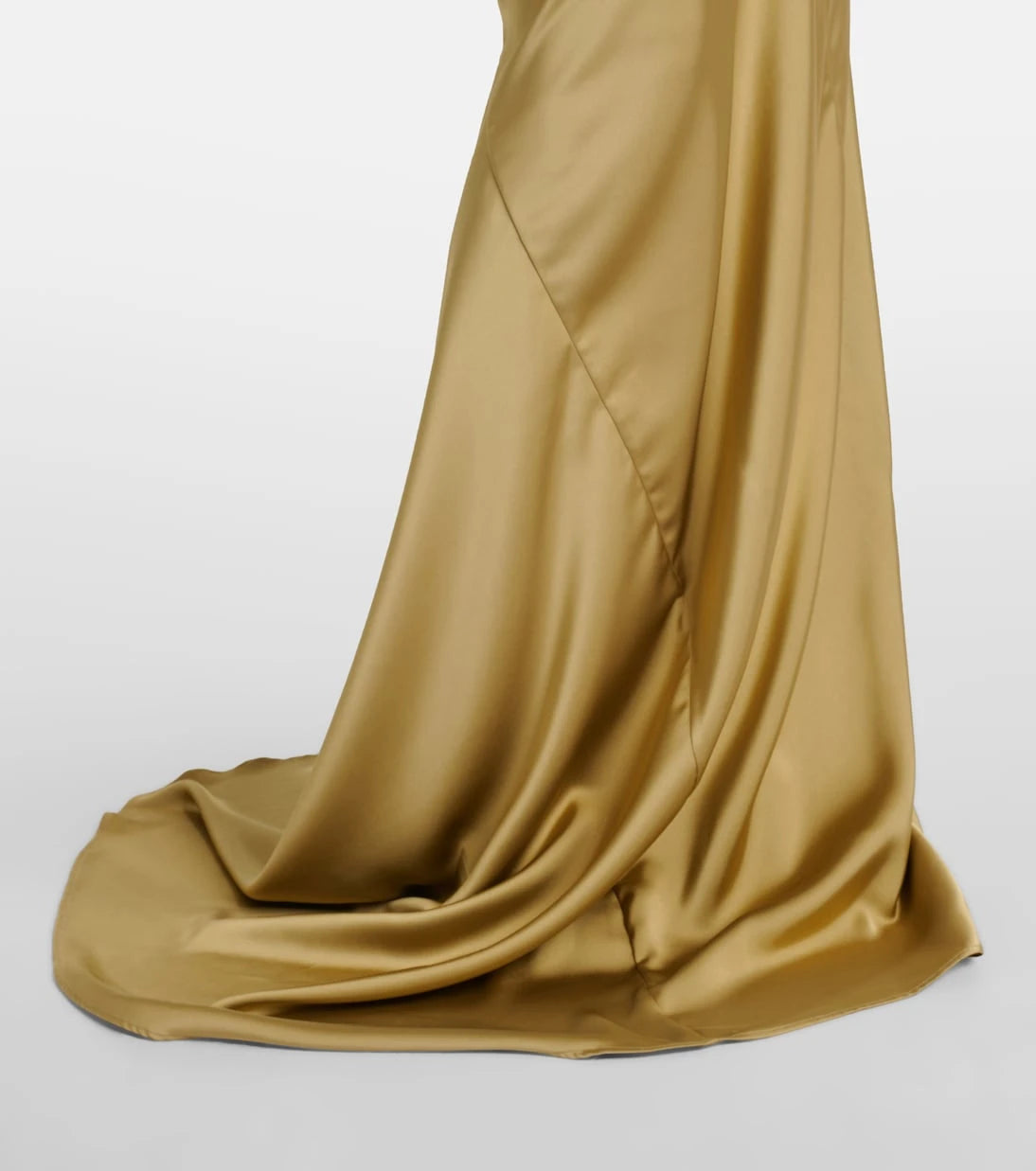 Entire Studios - Draped one-shoulder lamé gown