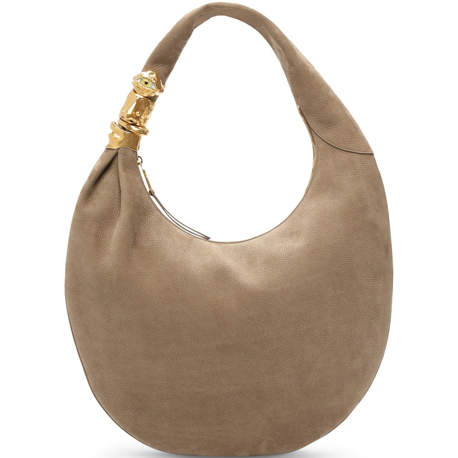 Large Leather Soufflé Shoulder Bag