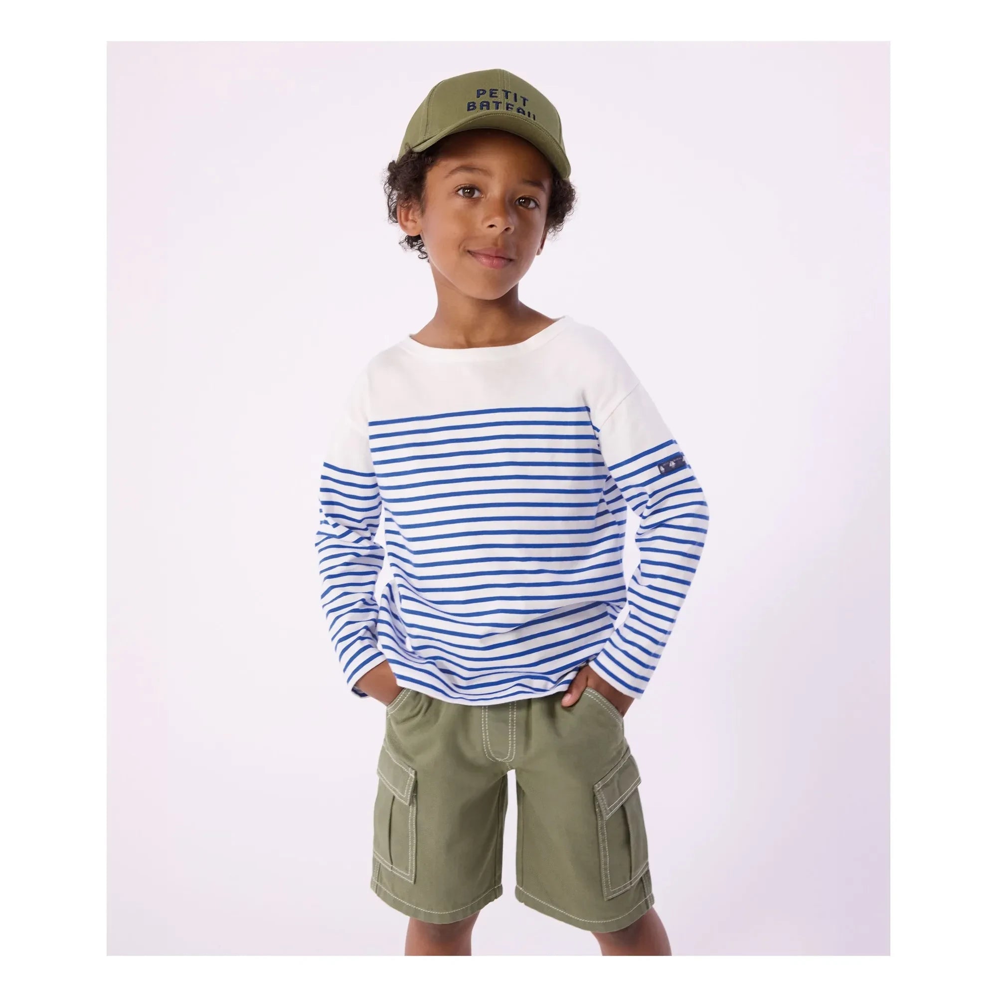 Petit Bateau - Lightweight Marinière T-shirt | Blue