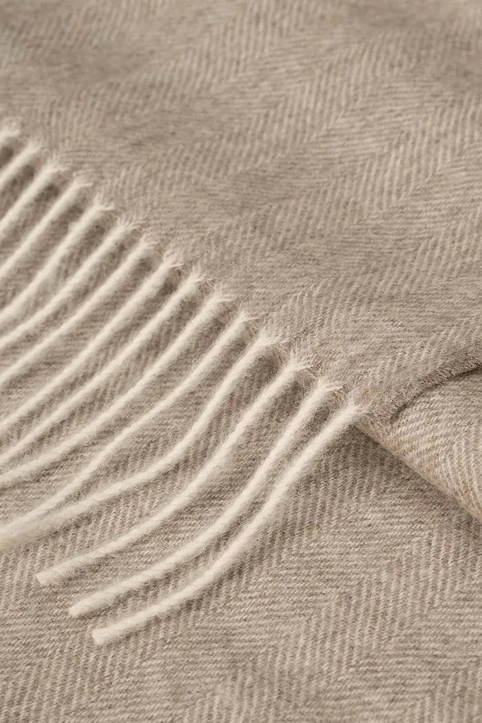 My Alpaca Fishbone Alpaka Yün Battaniye 150 x 200 cm