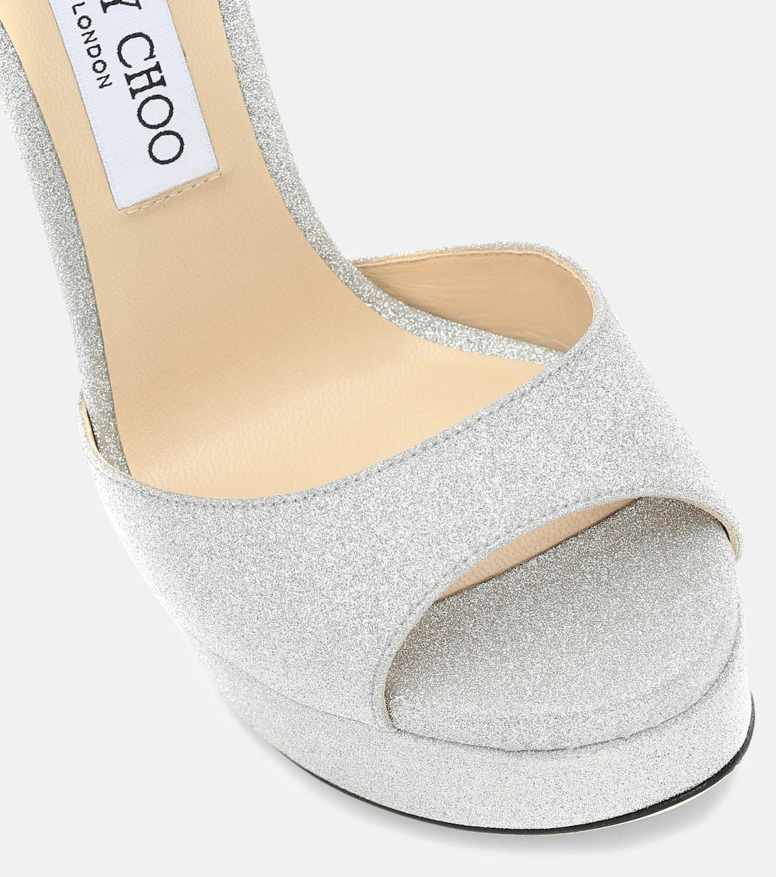 Jimmy Choo - صندل ماكس 150 بالترتر اللامع