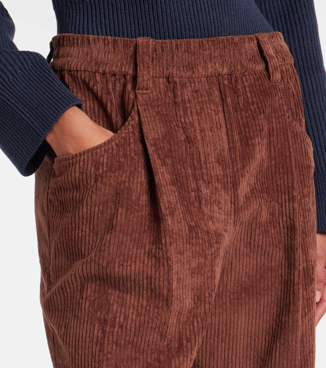Brunello Cucinelli - Cotton corduroy wide-leg pants
