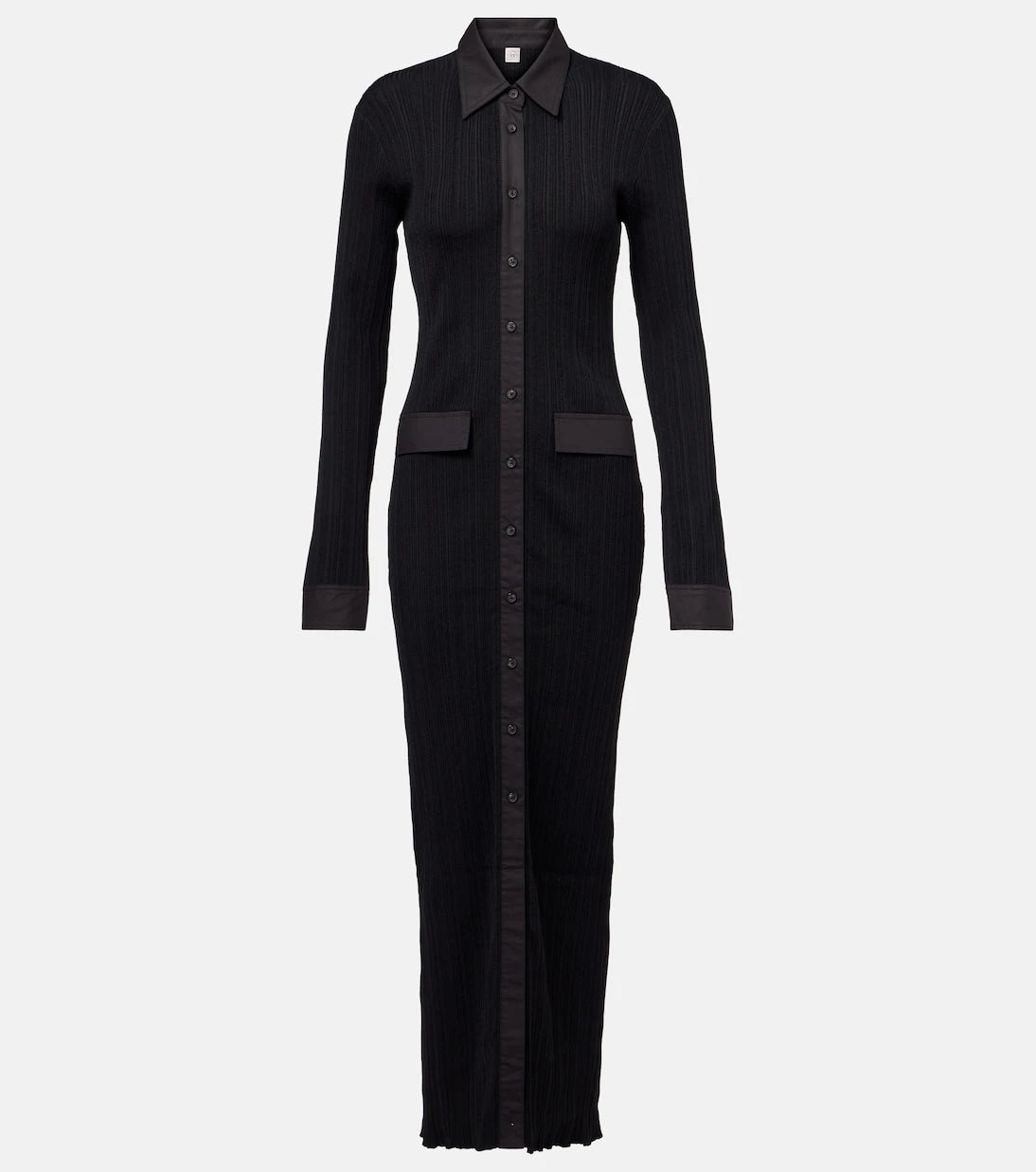 Toteme - Ribbed-knit shirt dress