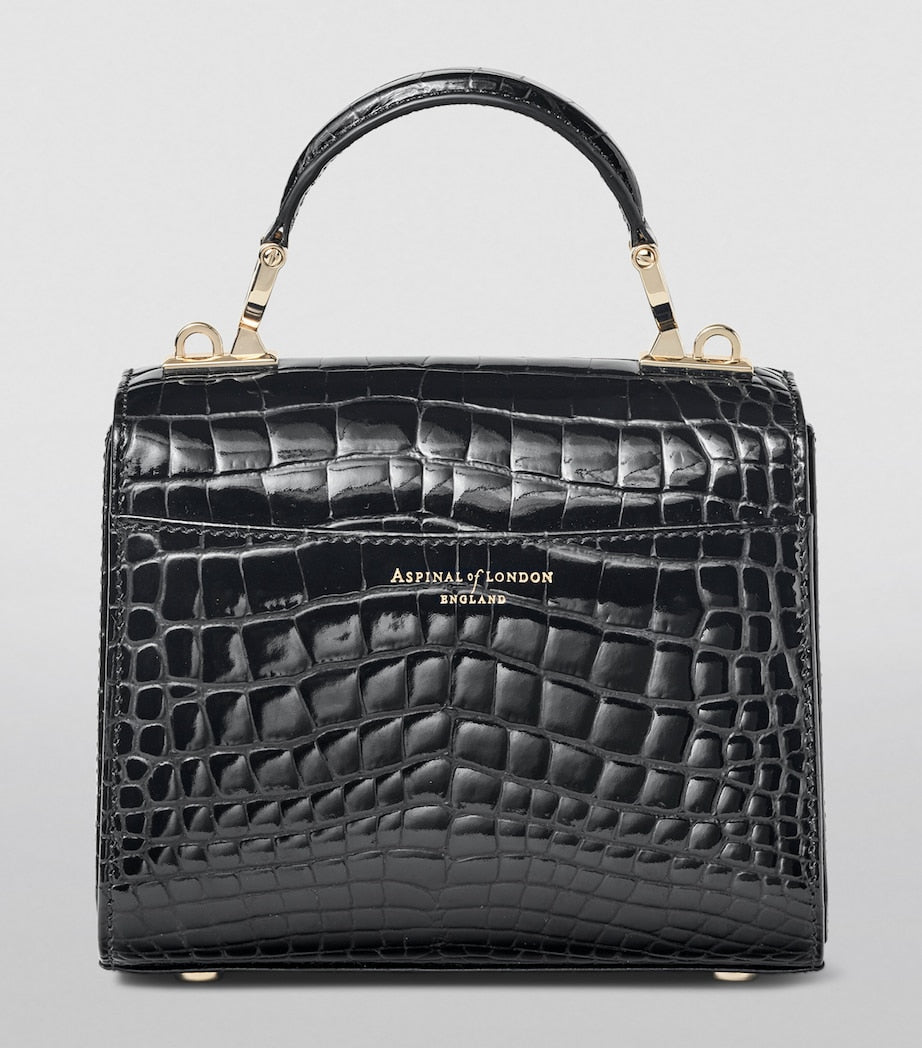 Aspinal Of London Black Mini Mayfair Top-Handle Bag