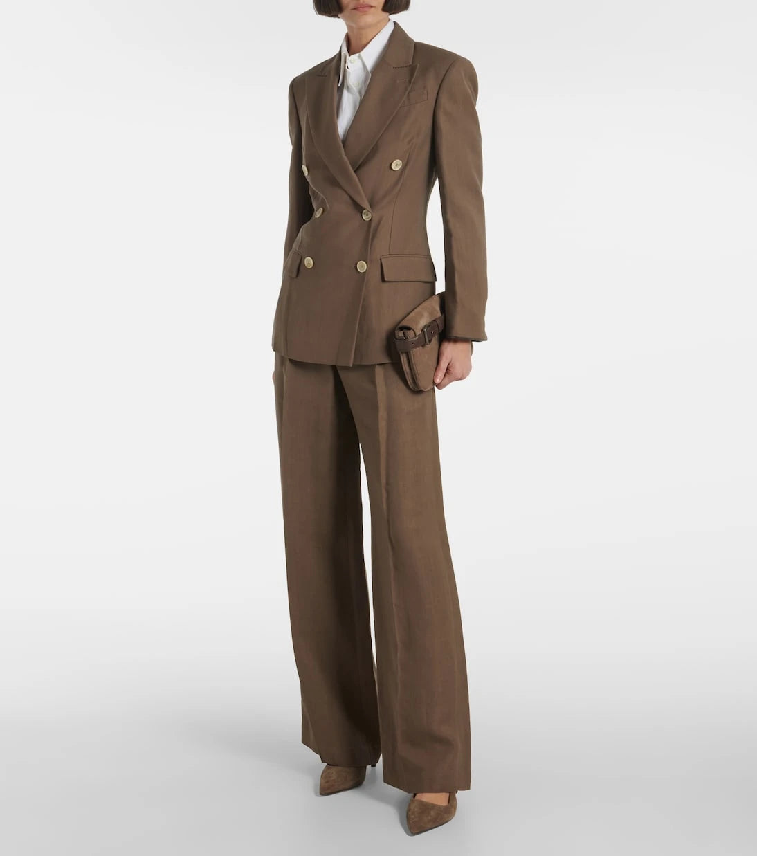 Brunello Cucinelli - High-rise wide-leg pants
