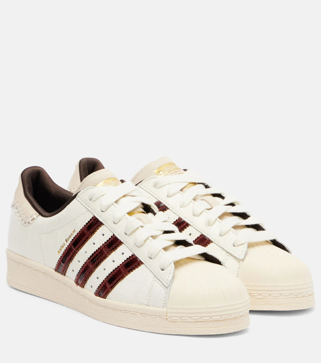 Adidas - x Wales Bonner Superstar croc-effect leather sneakers
