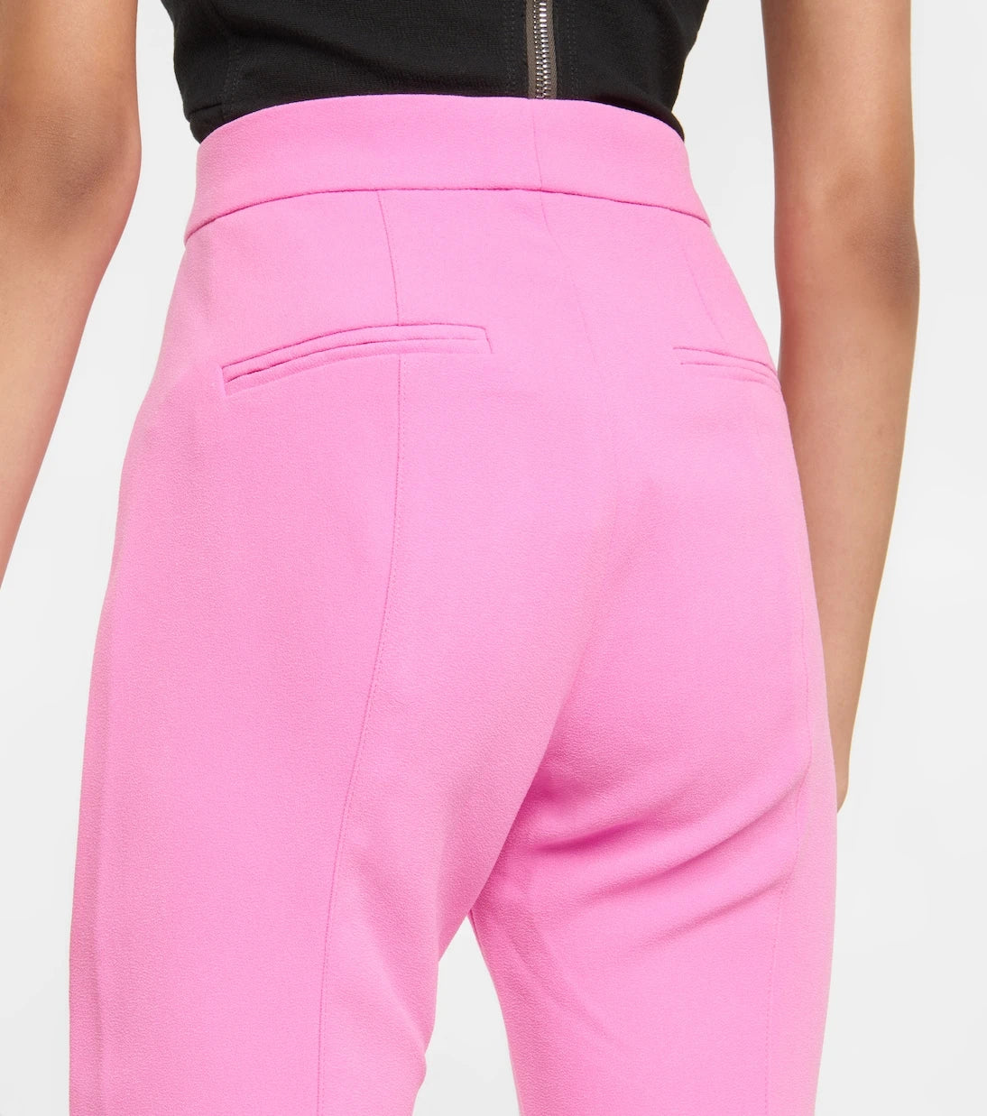 Alex Perry - Reed high-rise straight crêpe pants