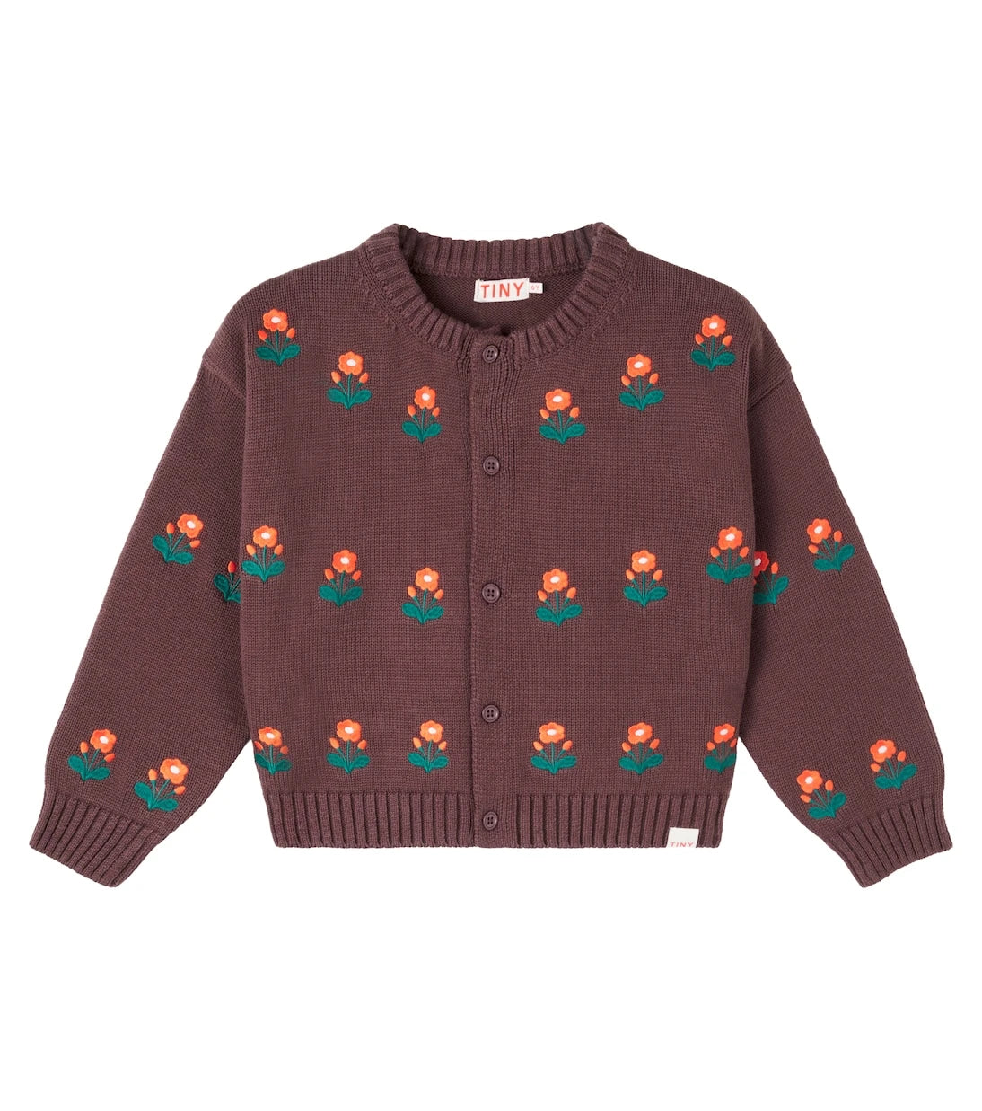 Tinycottons - Flower cotton and wool cardigan