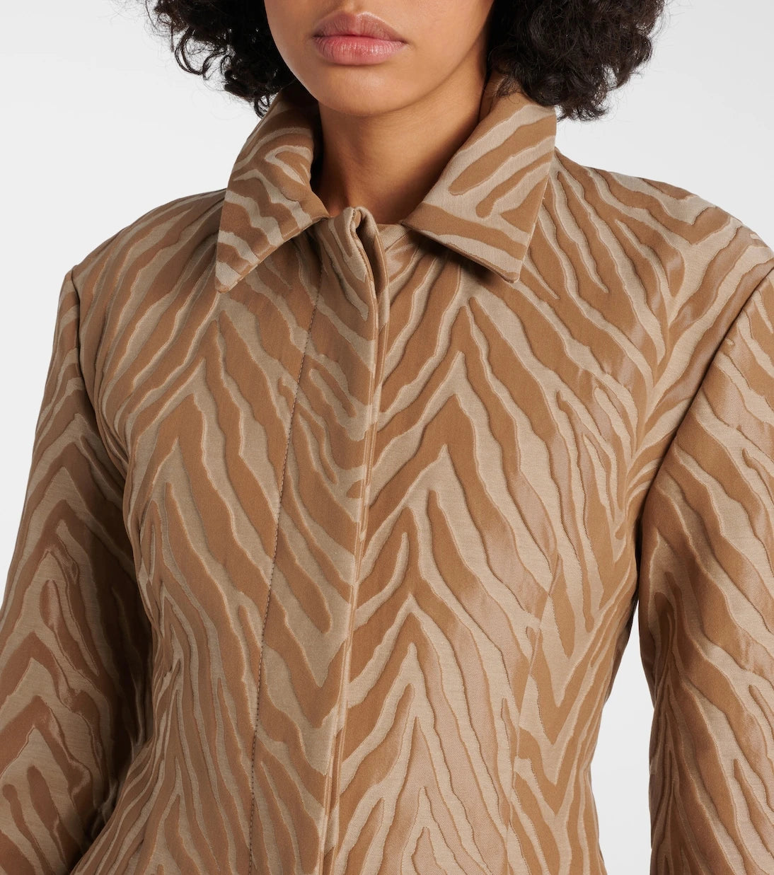 Tove - Mira cotton-blend jacquard coat