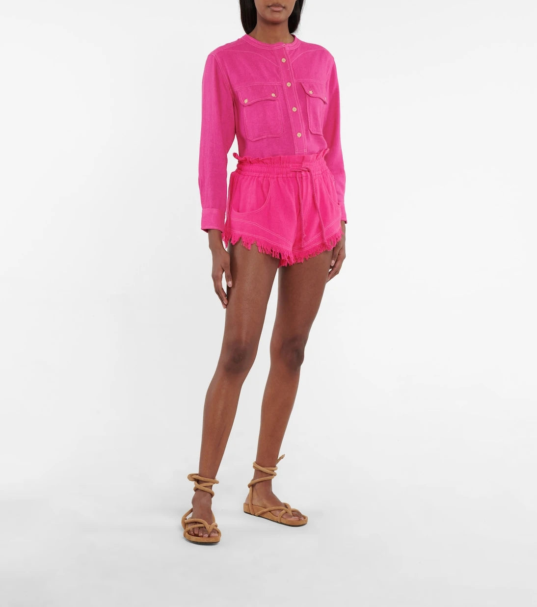 Marant Etoile - Talapiz high-rise silk shorts