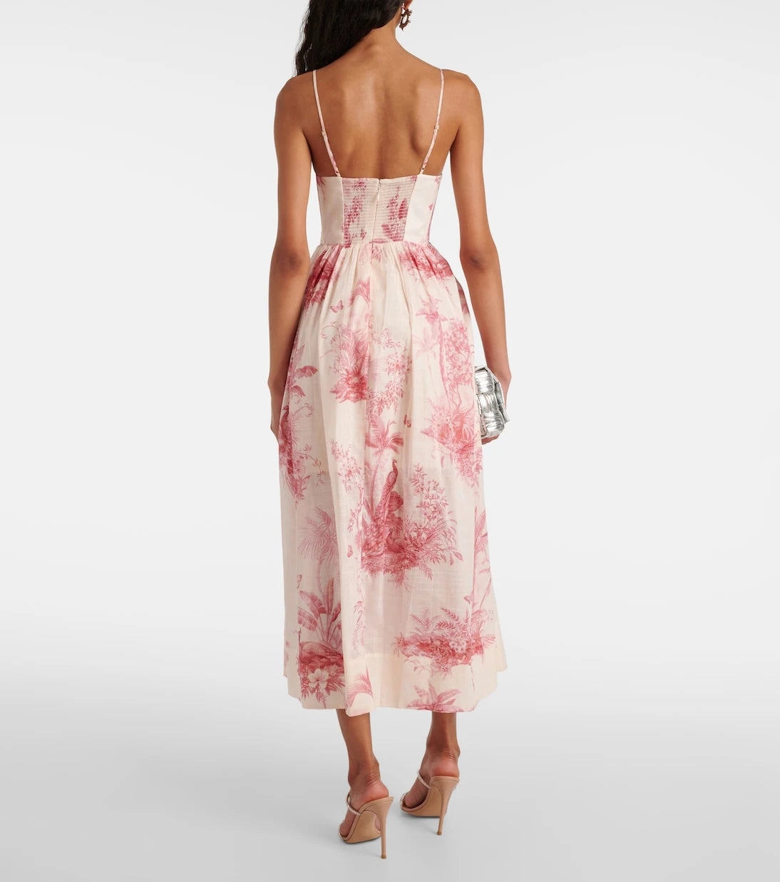 Zimmermann - Waverly floral cotton bustier dress