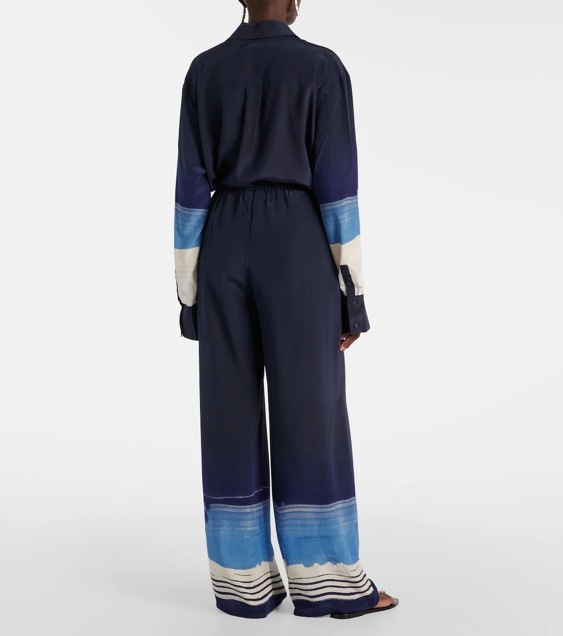 SIR - Mariner silk crêpe wide-leg pants