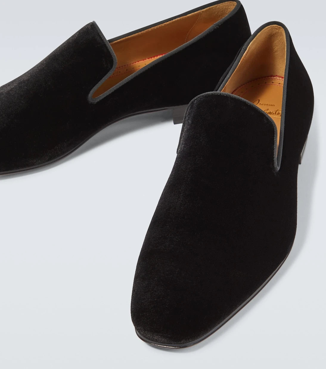 Christian Louboutin - Dandelion velvet loafers