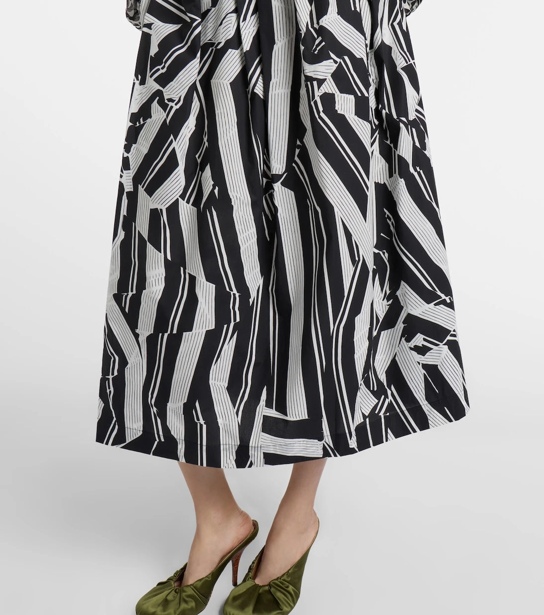 Dries Van Noten - Printed cotton midi skirt