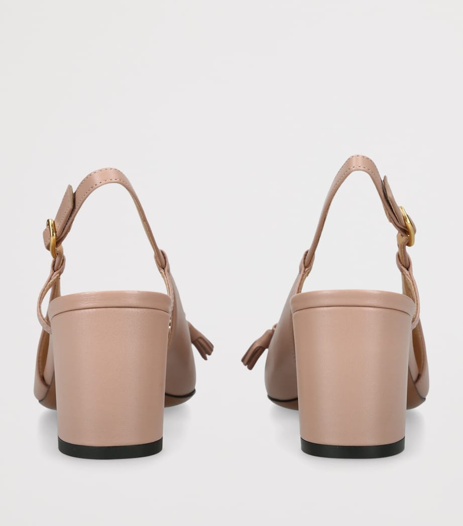 Valentino Garavani Leather Valet du Roi Slingback Pumps 60