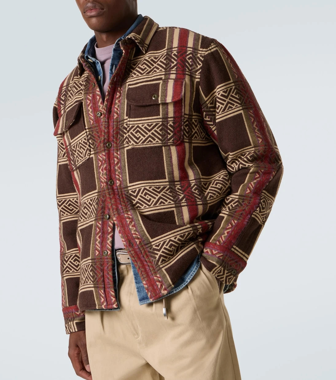 RRL - Cotton jacquard overshirt