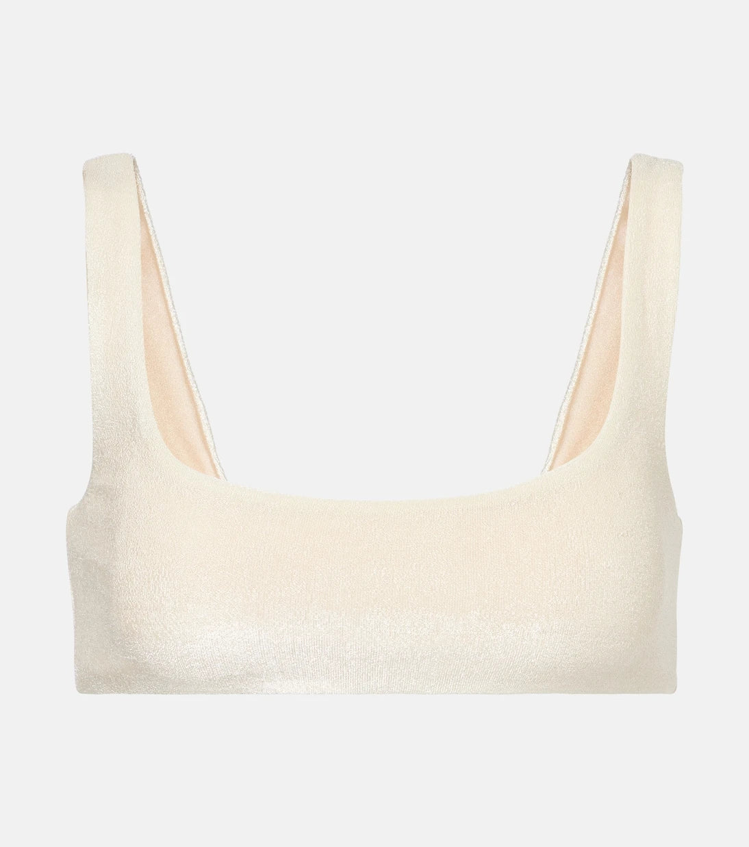 Jade Swim - Rounded Edges terry bikini top