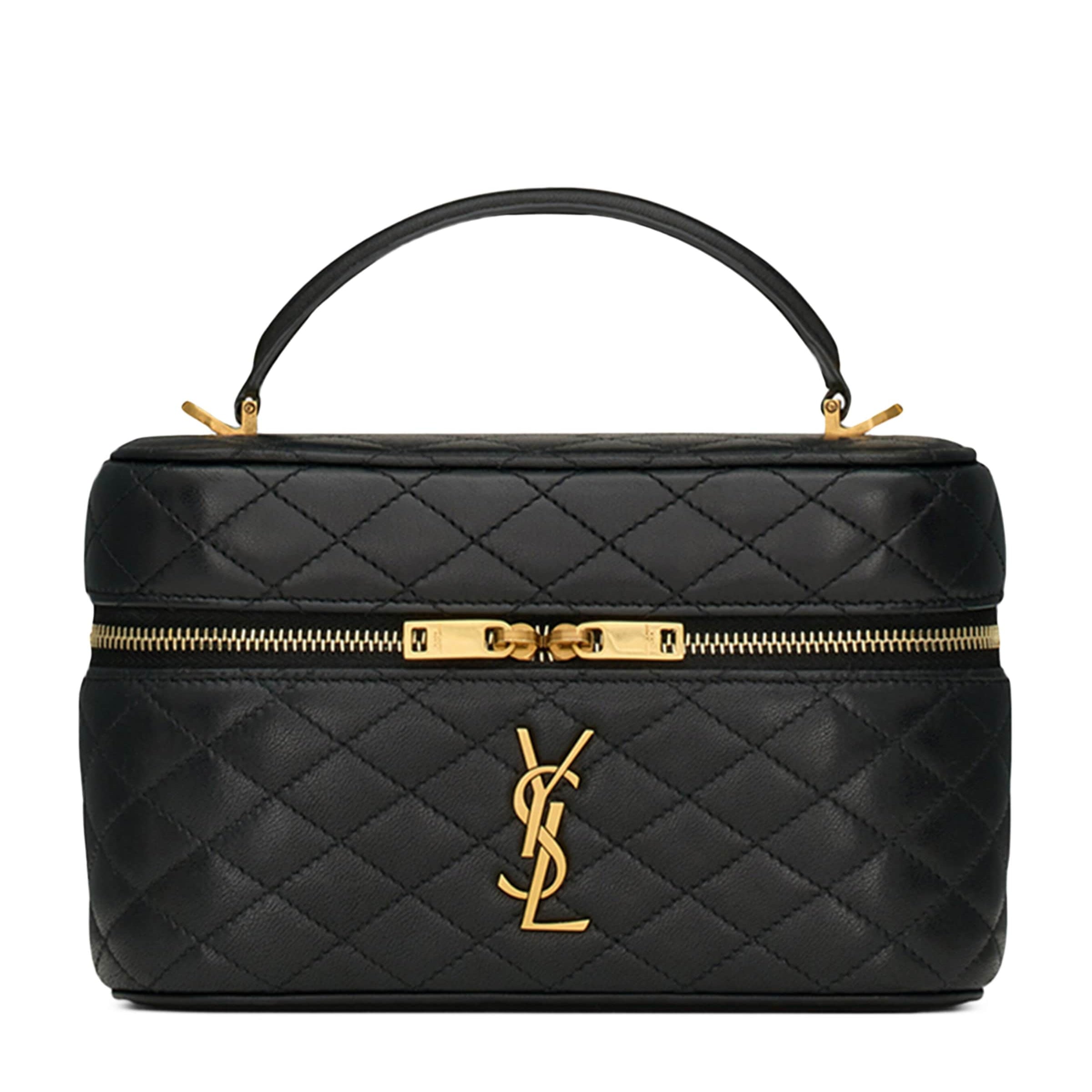 Saint Laurent Black Mini Gaby Top-Handle Bag
