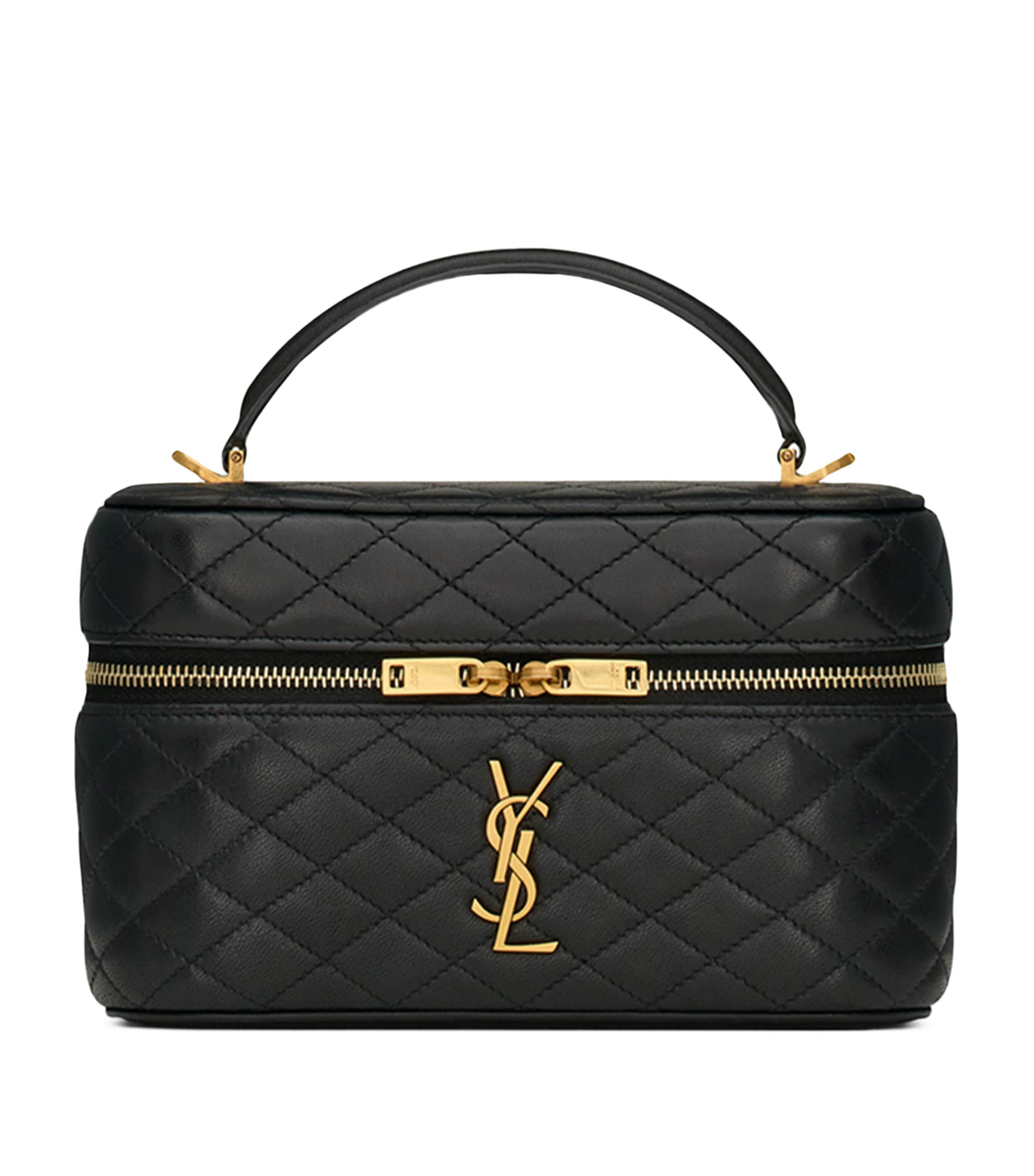 Saint Laurent Black Mini Gaby Top-Handle Bag