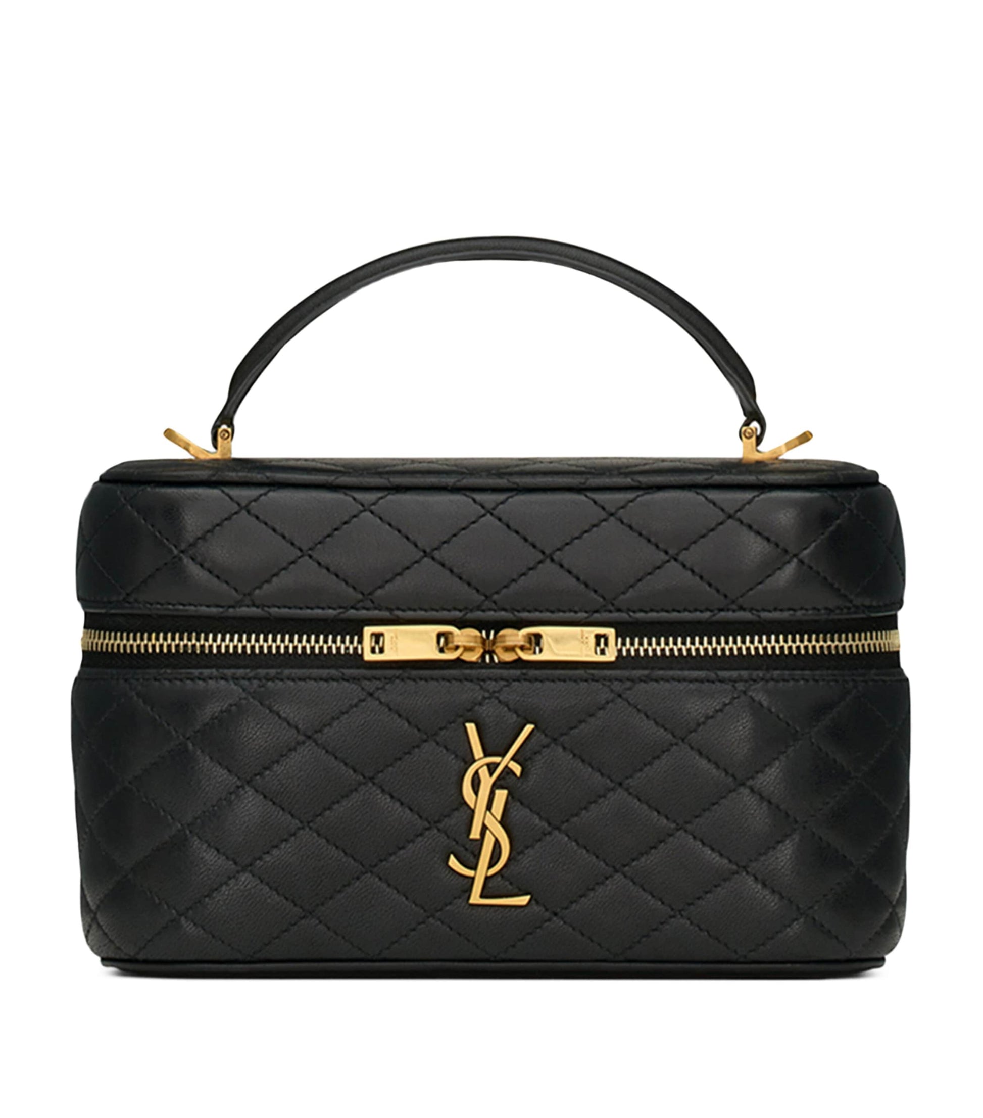 Saint Laurent Black Mini Gaby Top-Handle Bag