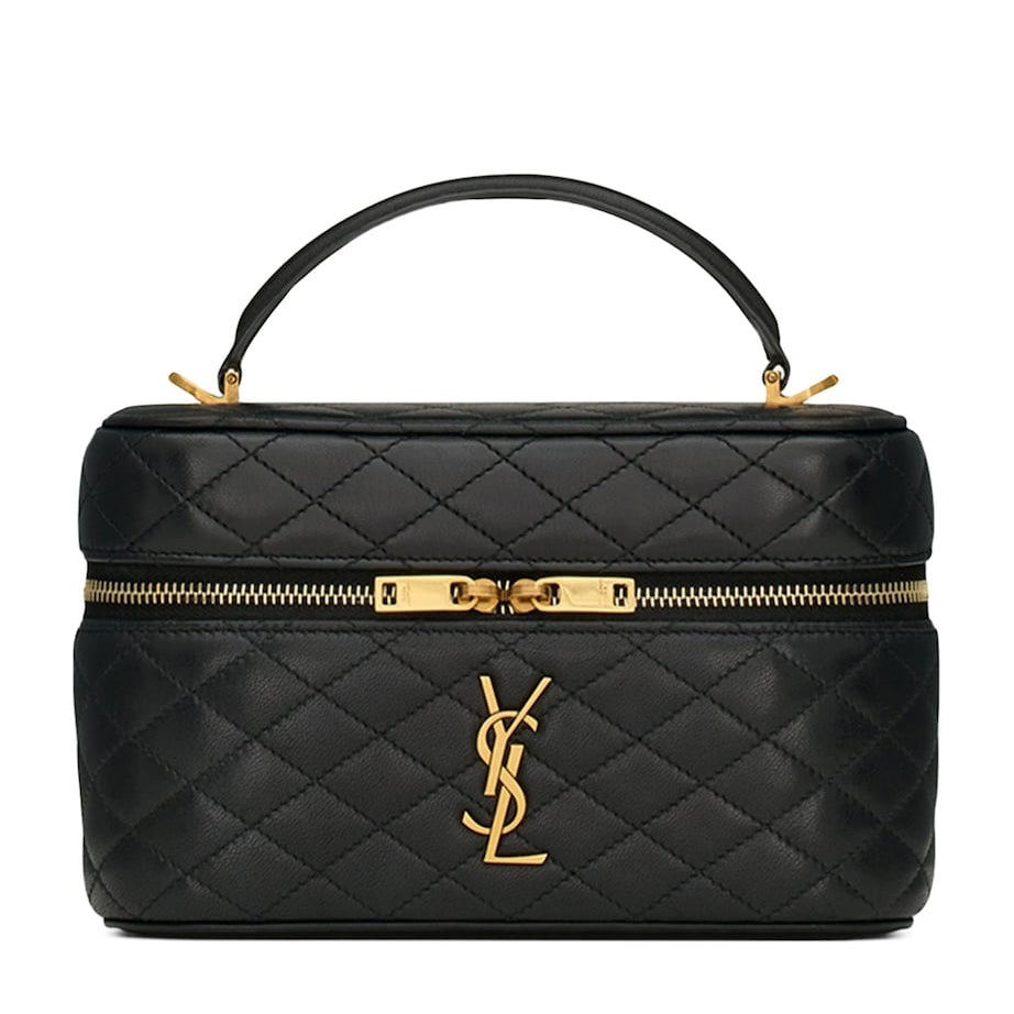 Saint Laurent Black Mini Gaby Top-Handle Bag