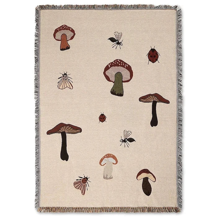 Памучно одеяло ferm LIVING Forest Tapestry 120 x 170 cm
