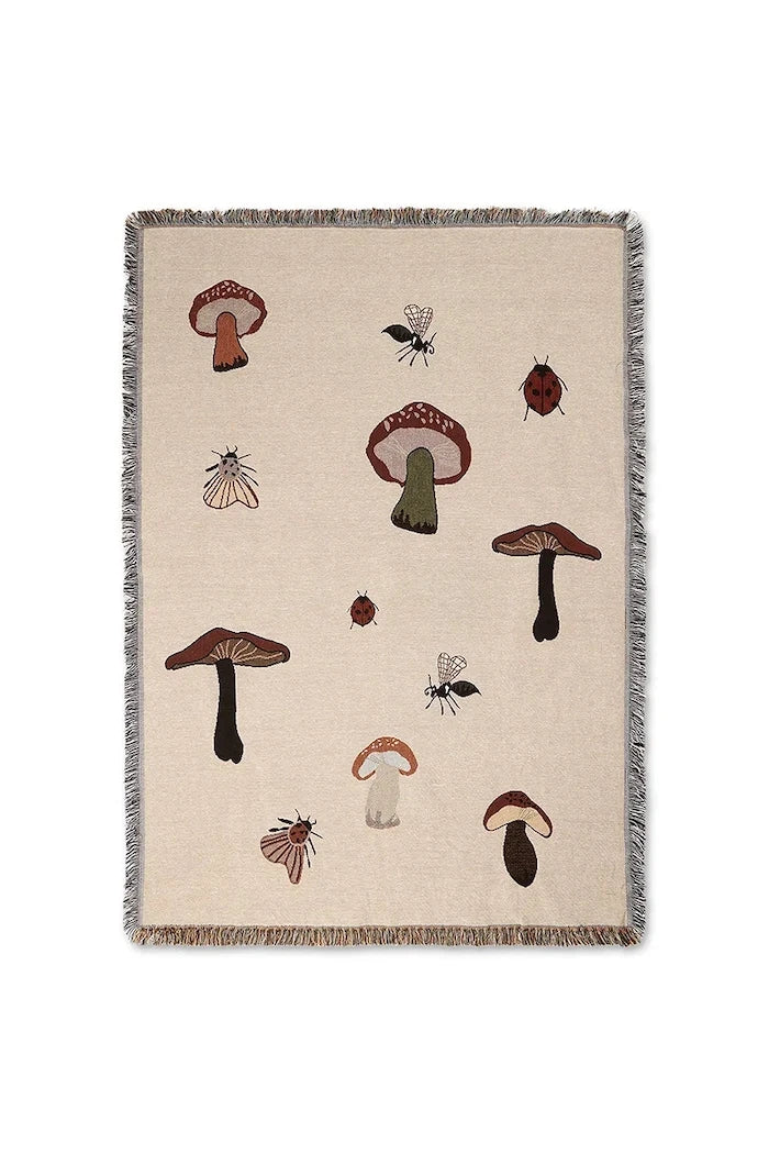 Памучно одеяло ferm LIVING Forest Tapestry 120 x 170 cm