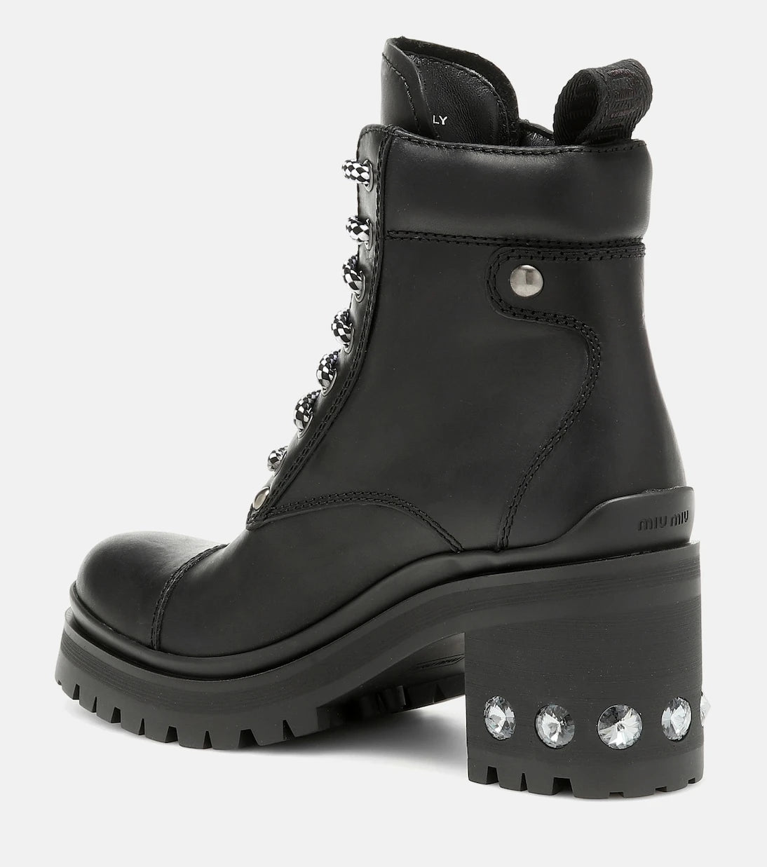 Miu Miu - Leather ankle boots