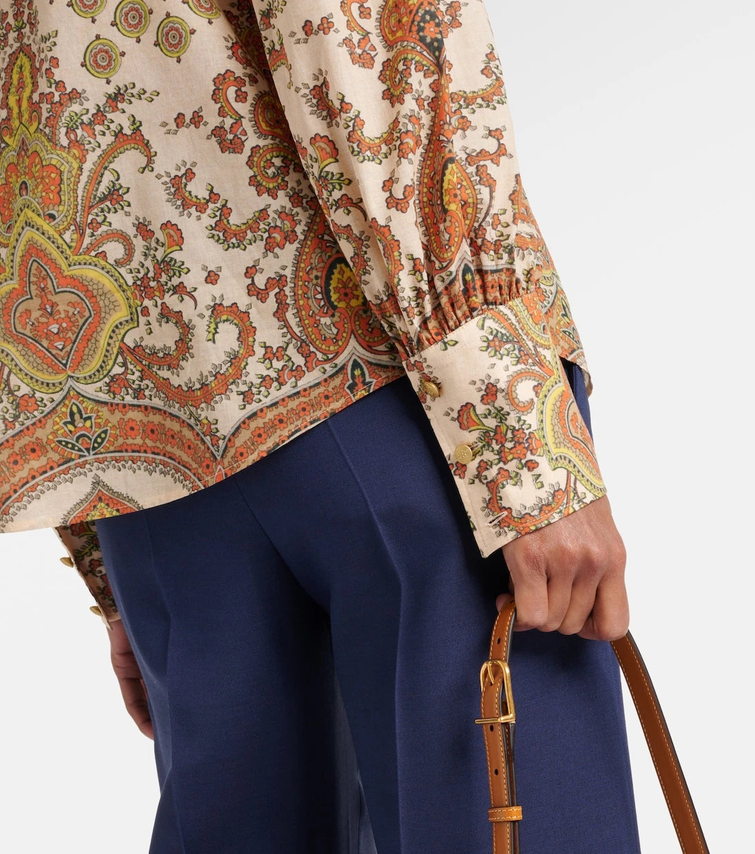 Valentino - Voyage Imaginaire ruffled cotton shirt