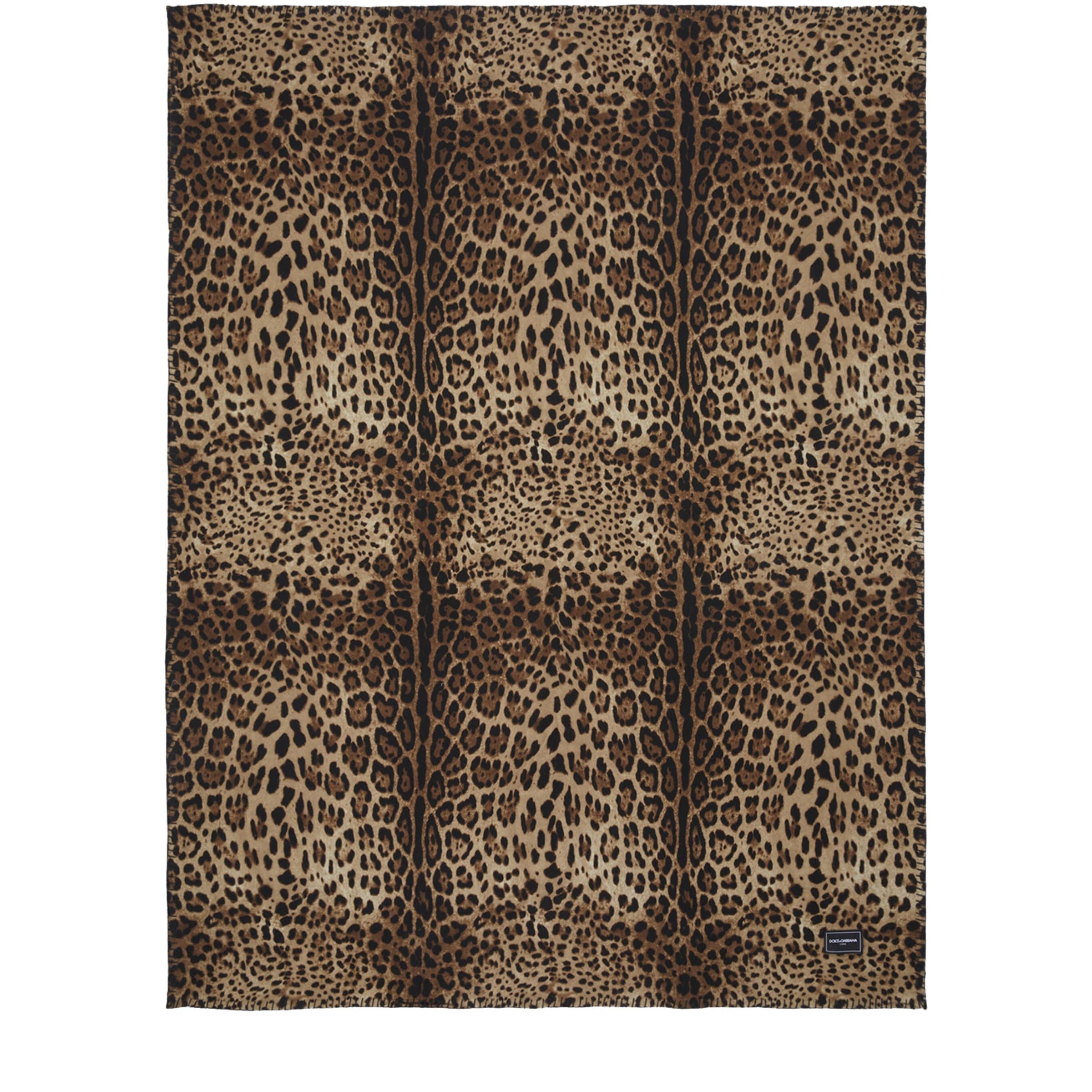 Dolce & Gabbana Casa Wool-Silk Leopardo Blanket (140cm x 180cm)