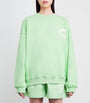 Green Cotton Logo Sweatshirt